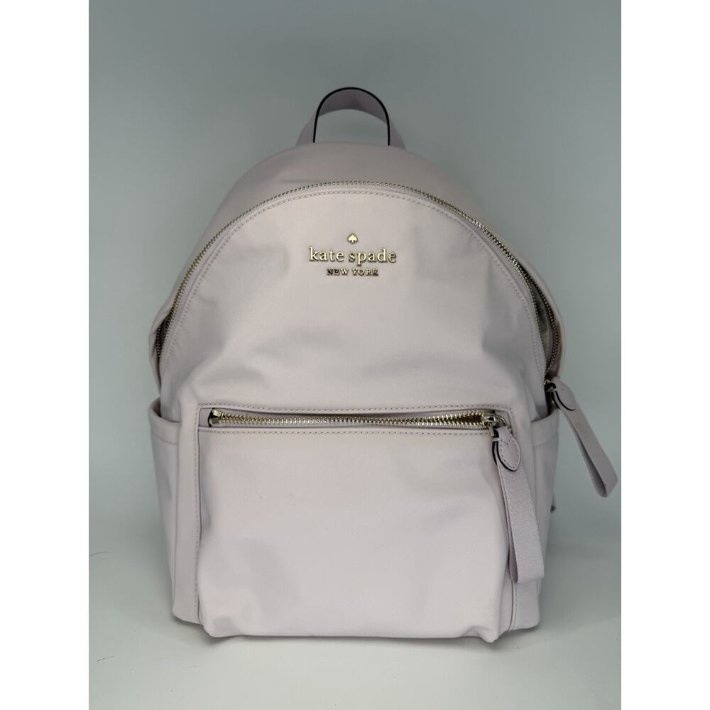 Kate Spade Chelsea Nylon Medium Designer Classic Everyday Backpack Lilac
